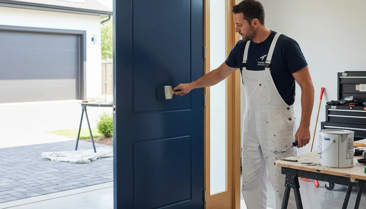 Professional door painting and refinishing in Clearwater, FL for durable coastal home finishes