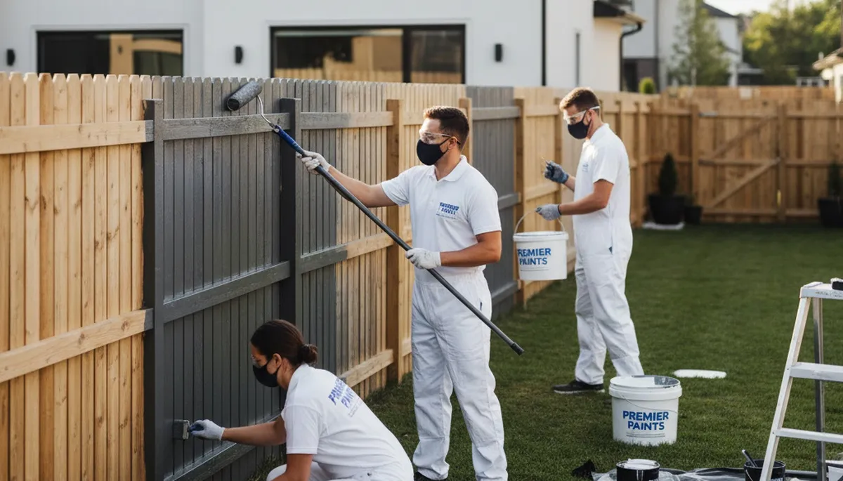 Professional fence painting in Clearwater FL with weather-resistant coastal finish