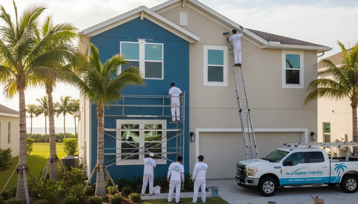 Professional house painters in Clearwater FL providing expert residential exterior painting services